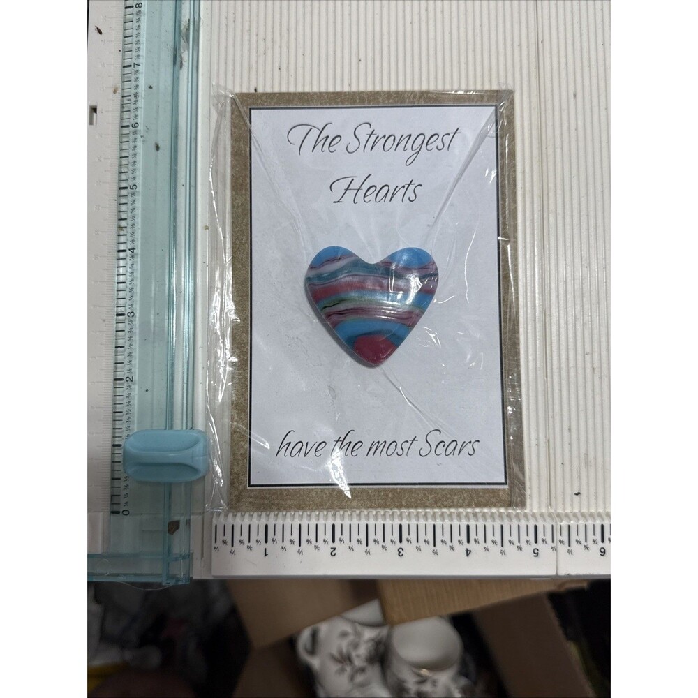 Adorable Pocket Heart Hug The Strongest Hearts Have The Most Scars! Great Gift.